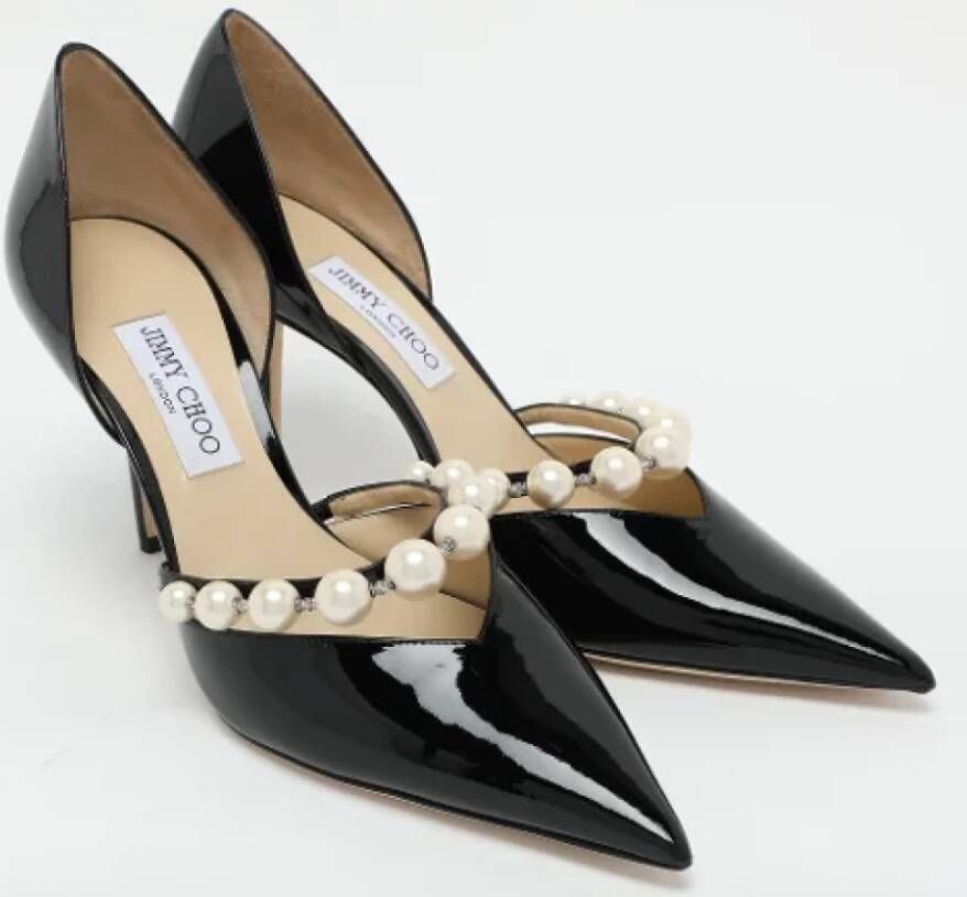 Jimmy Choo Pre-owned Leather heels Black Dames