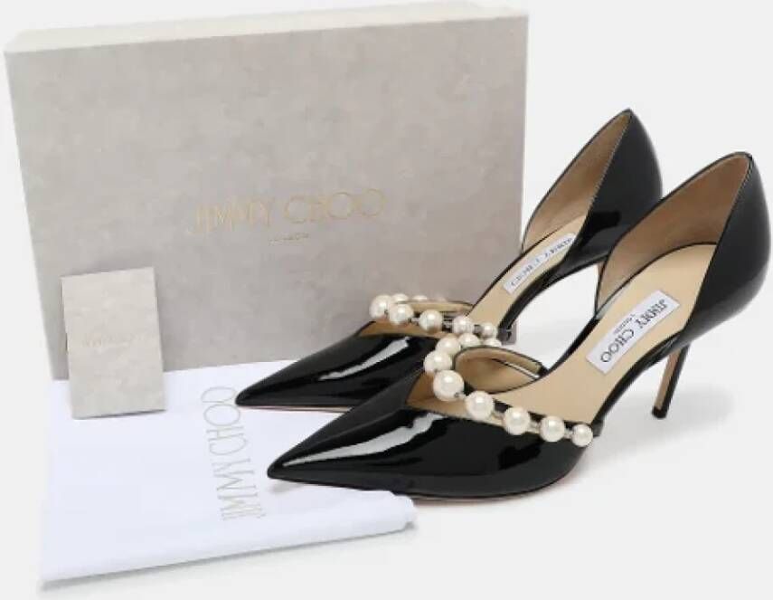 Jimmy Choo Pre-owned Leather heels Black Dames