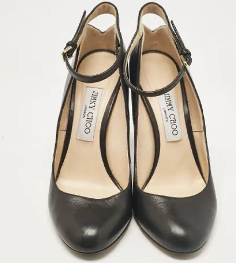 Jimmy Choo Pre-owned Leather heels Black Dames