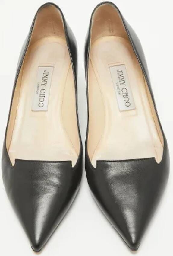 Jimmy Choo Pre-owned Leather heels Black Dames