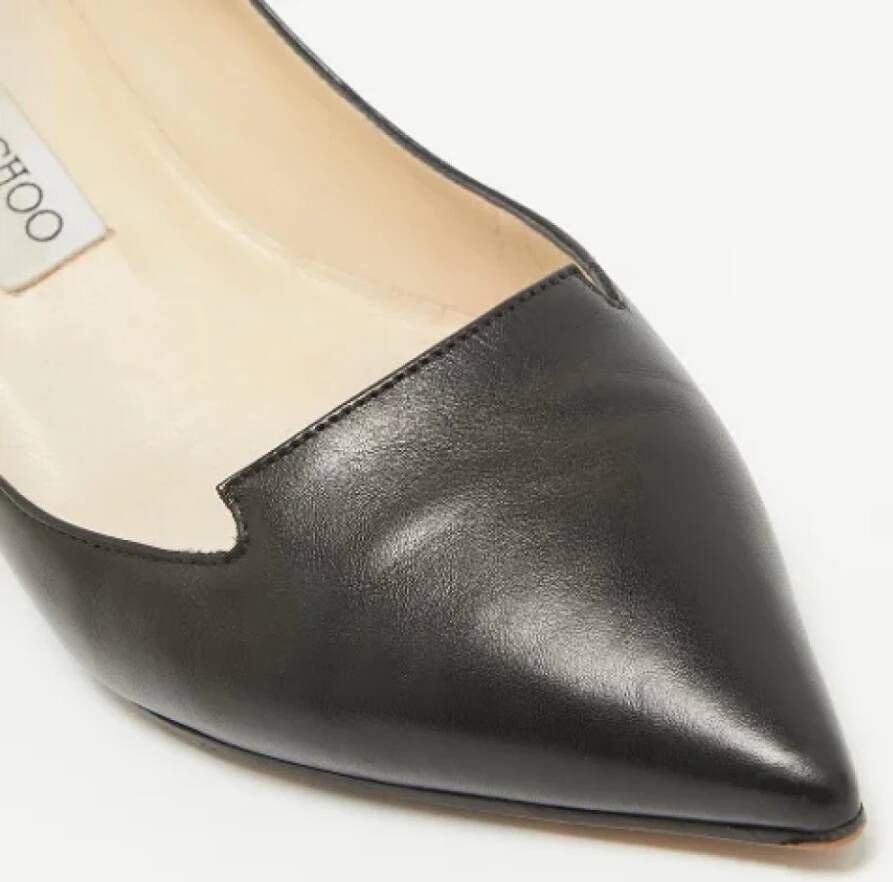 Jimmy Choo Pre-owned Leather heels Black Dames