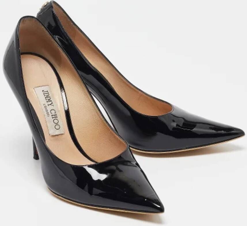 Jimmy Choo Pre-owned Leather heels Black Dames