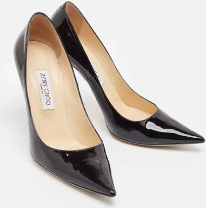 Jimmy Choo Pre-owned Leather heels Black Dames