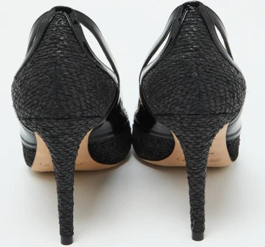 Jimmy Choo Pre-owned Leather heels Black Dames