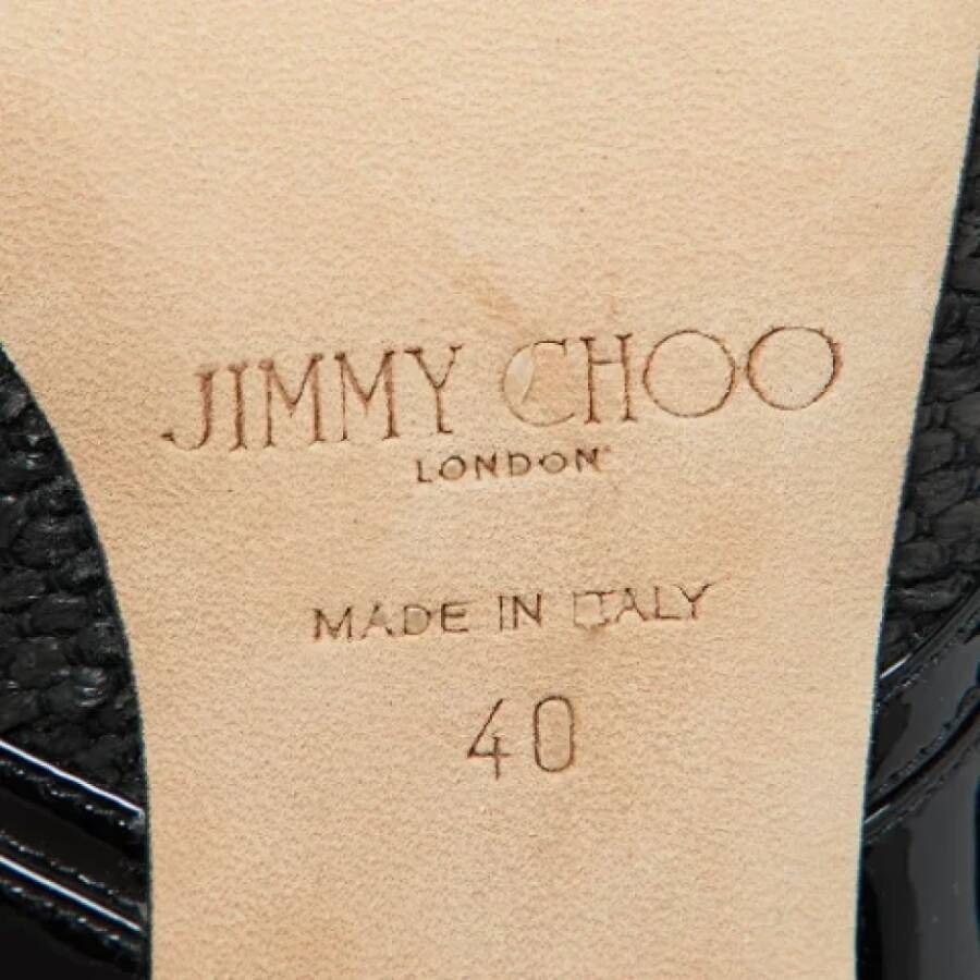 Jimmy Choo Pre-owned Leather heels Black Dames