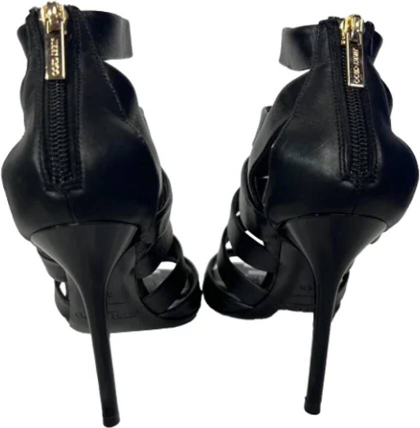 Jimmy Choo Pre-owned Leather heels Black Dames