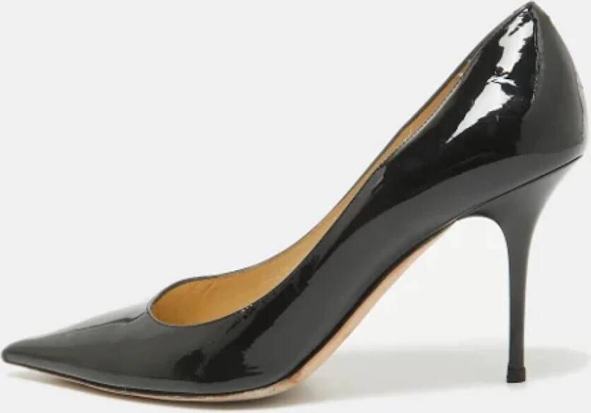 Jimmy Choo Pre-owned Leather heels Black Dames