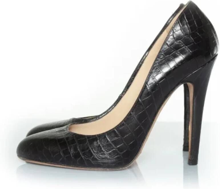 Jimmy Choo Pre-owned Leather heels Black Dames