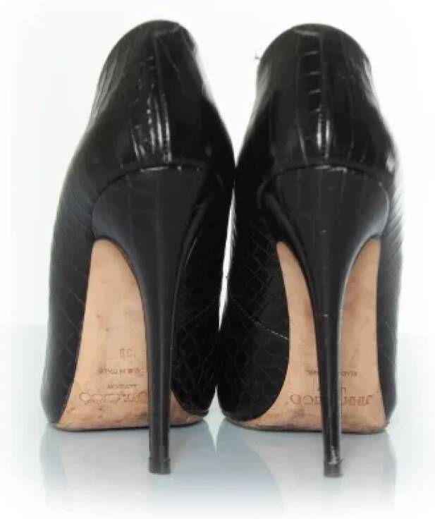 Jimmy Choo Pre-owned Leather heels Black Dames