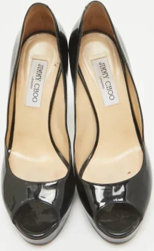 Jimmy Choo Pre-owned Leather heels Black Dames