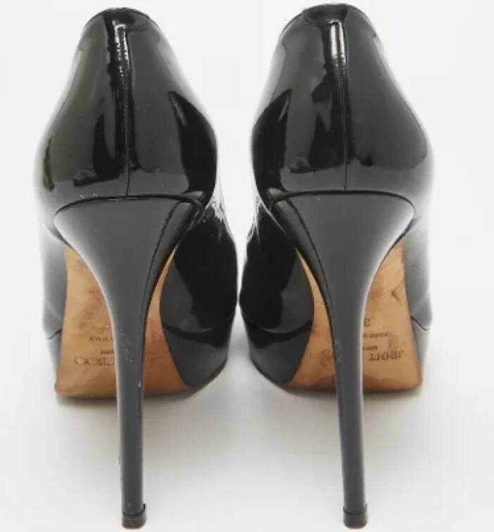 Jimmy Choo Pre-owned Leather heels Black Dames