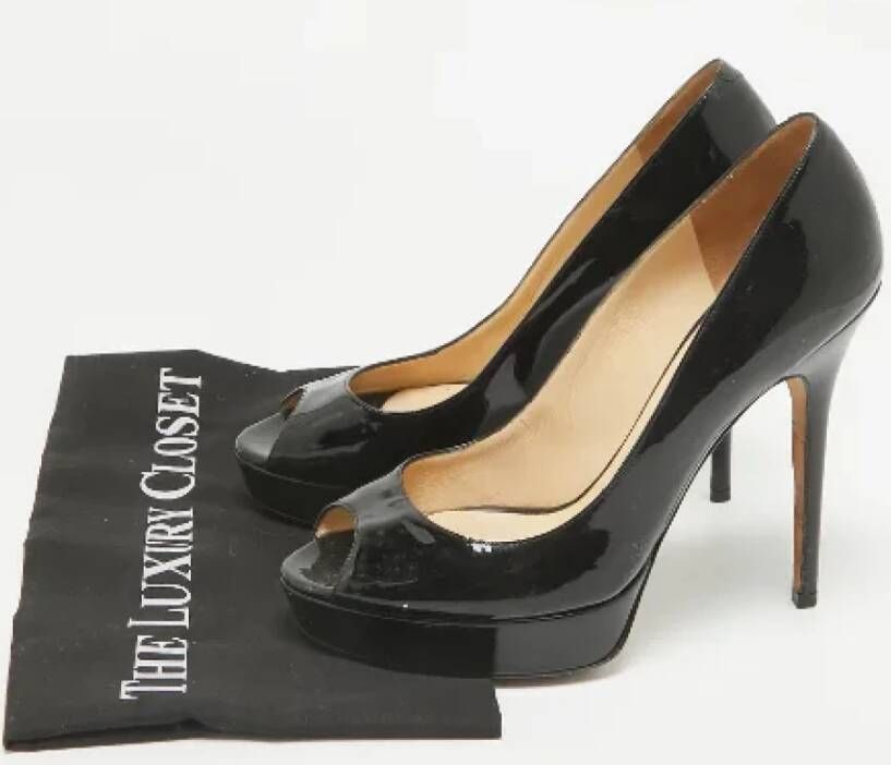 Jimmy Choo Pre-owned Leather heels Black Dames