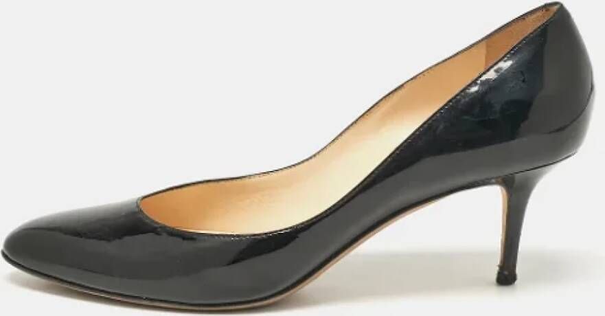 Jimmy Choo Pre-owned Leather heels Black Dames