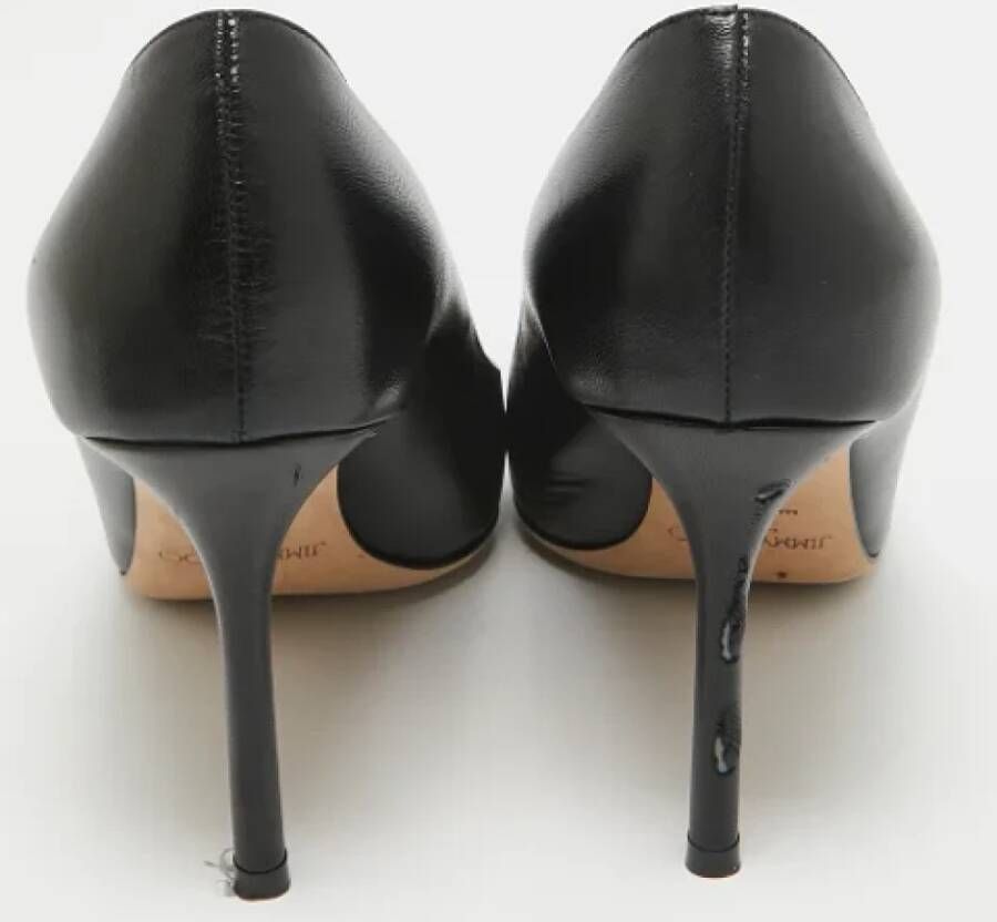 Jimmy Choo Pre-owned Leather heels Black Dames