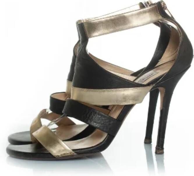 Jimmy Choo Pre-owned Leather heels Black Dames