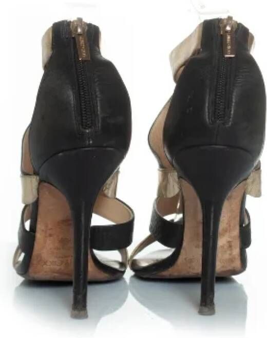 Jimmy Choo Pre-owned Leather heels Black Dames