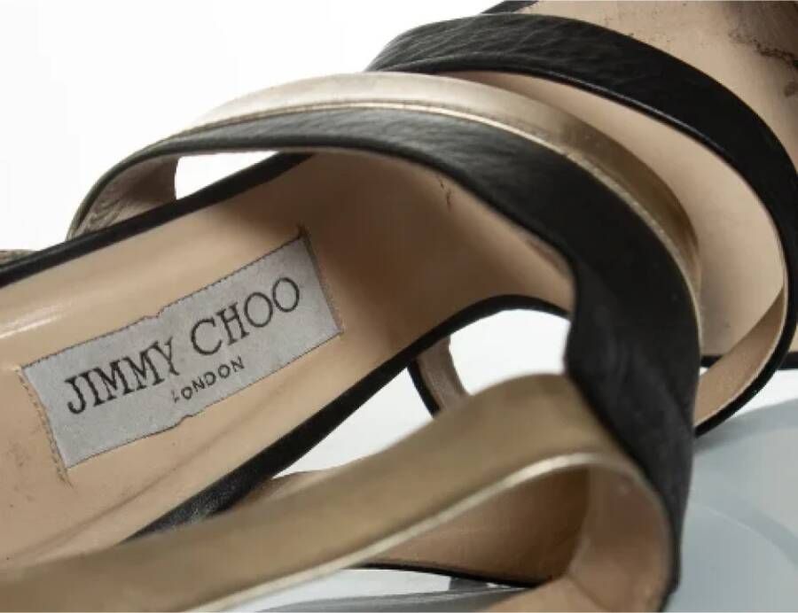 Jimmy Choo Pre-owned Leather heels Black Dames