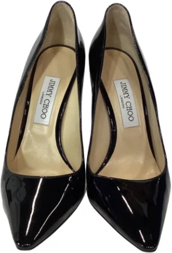 Jimmy Choo Pre-owned Leather heels Black Dames