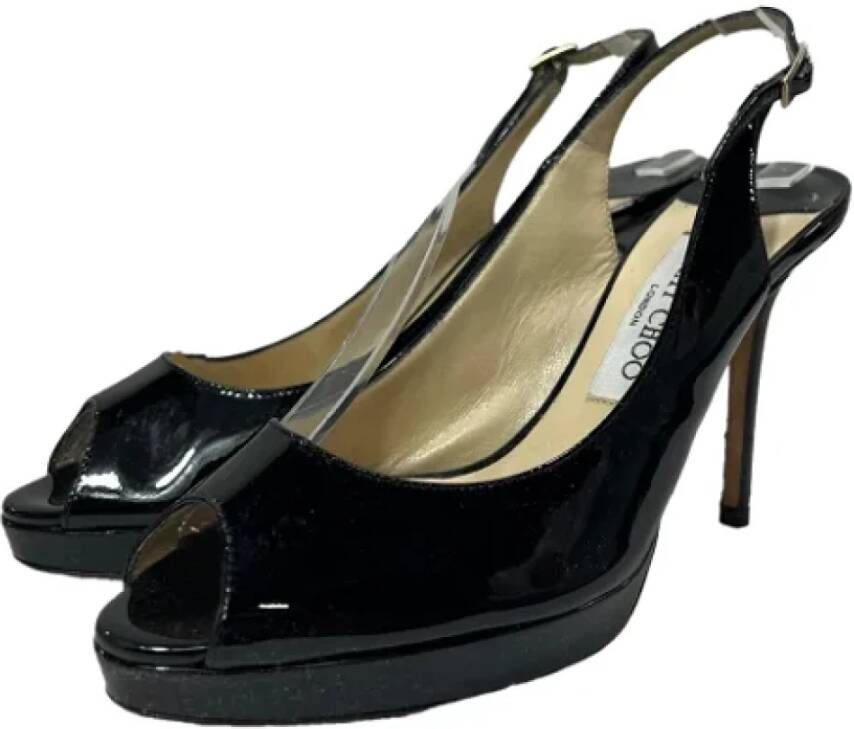 Jimmy Choo Pre-owned Leather heels Black Dames