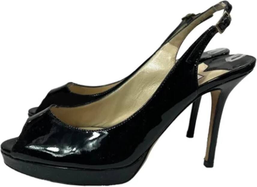 Jimmy Choo Pre-owned Leather heels Black Dames