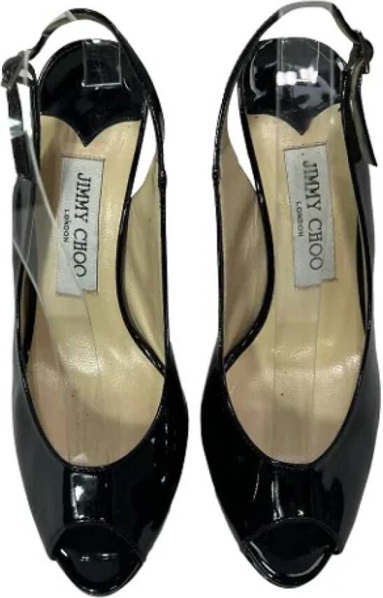 Jimmy Choo Pre-owned Leather heels Black Dames