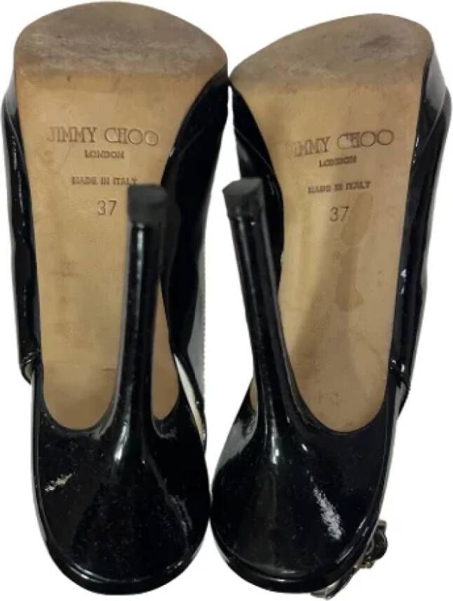 Jimmy Choo Pre-owned Leather heels Black Dames