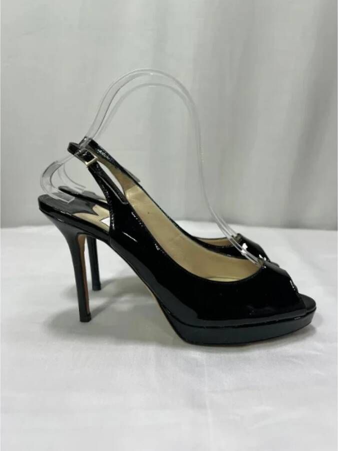 Jimmy Choo Pre-owned Leather heels Black Dames