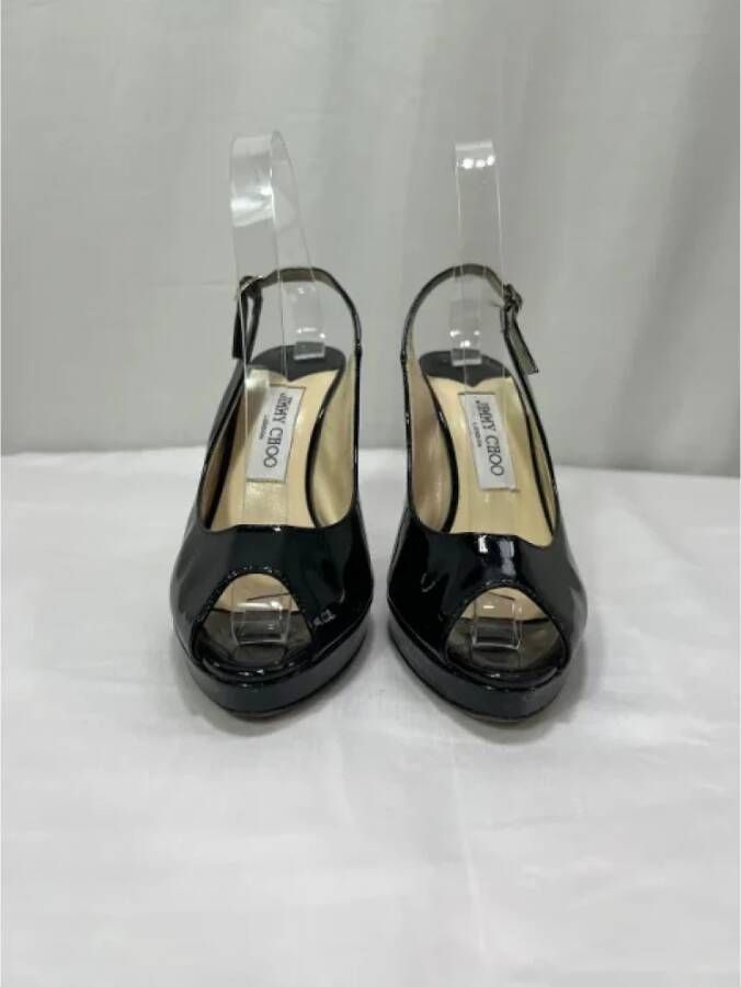 Jimmy Choo Pre-owned Leather heels Black Dames