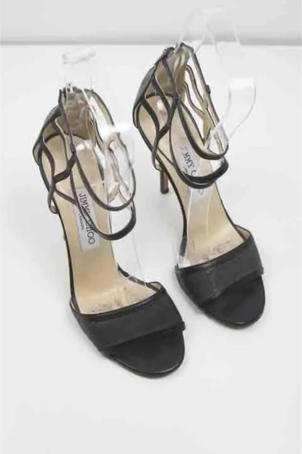 Jimmy Choo Pre-owned Leather heels Black Dames