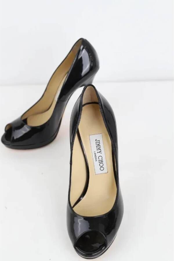 Jimmy Choo Pre-owned Leather heels Black Dames