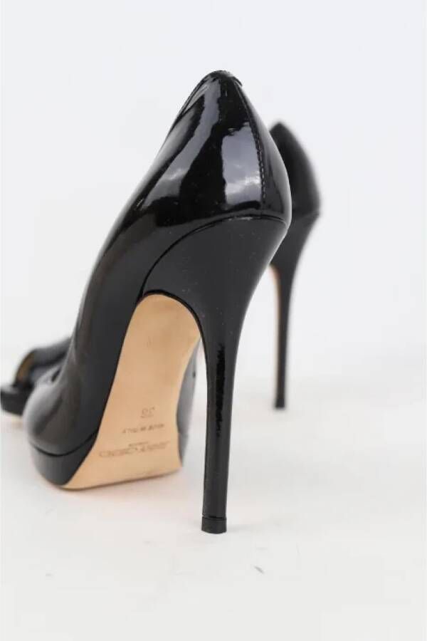 Jimmy Choo Pre-owned Leather heels Black Dames