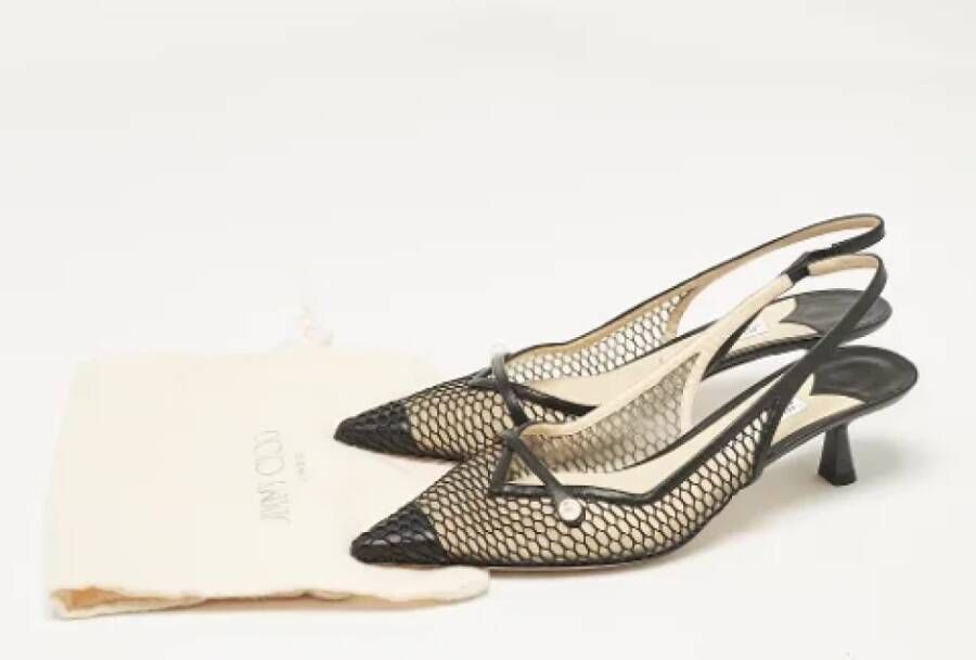 Jimmy Choo Pre-owned Leather heels Black Dames