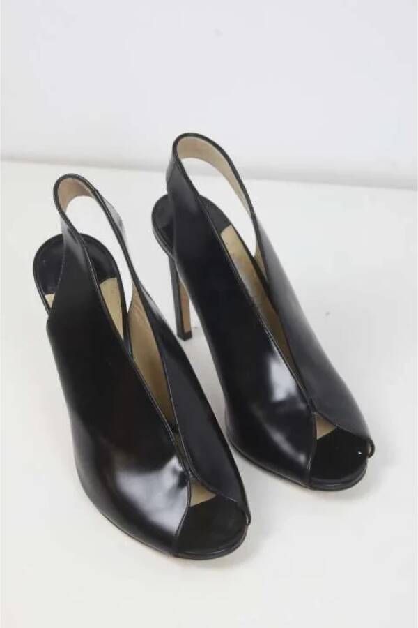 Jimmy Choo Pre-owned Leather heels Black Dames