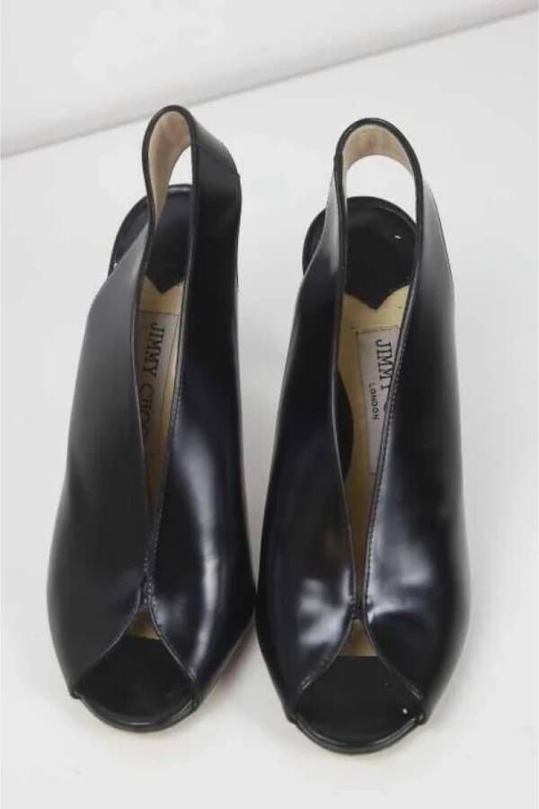 Jimmy Choo Pre-owned Leather heels Black Dames