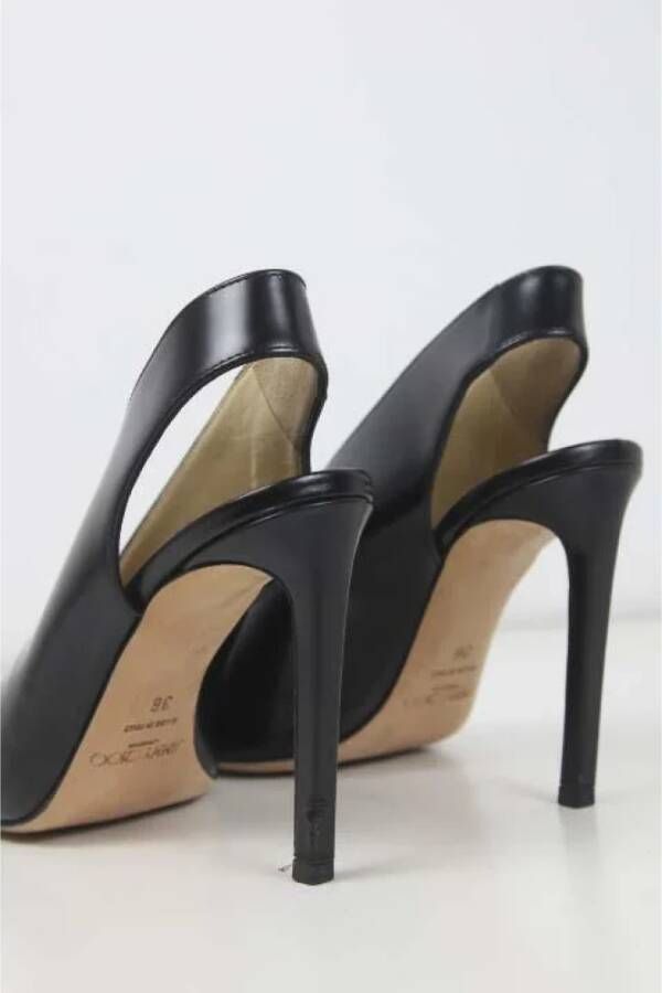 Jimmy Choo Pre-owned Leather heels Black Dames