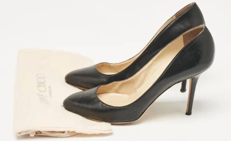 Jimmy Choo Pre-owned Leather heels Black Dames