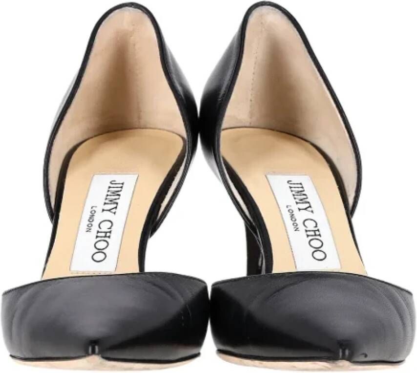 Jimmy Choo Pre-owned Leather heels Black Dames