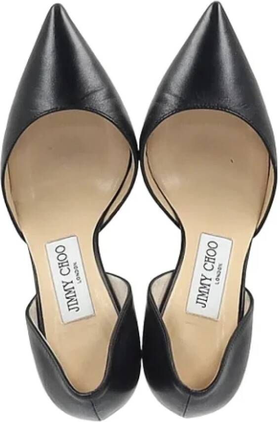 Jimmy Choo Pre-owned Leather heels Black Dames