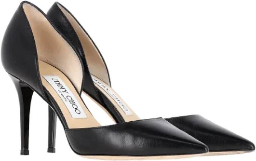 Jimmy Choo Pre-owned Leather heels Black Dames