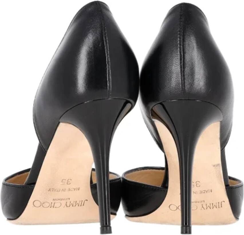 Jimmy Choo Pre-owned Leather heels Black Dames