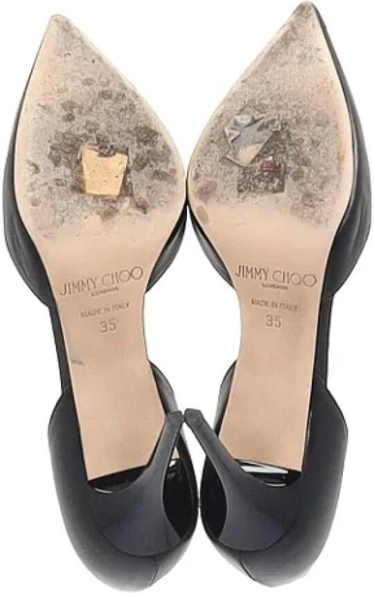 Jimmy Choo Pre-owned Leather heels Black Dames