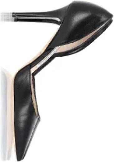 Jimmy Choo Pre-owned Leather heels Black Dames