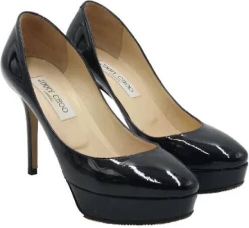 Jimmy Choo Pre-owned Leather heels Black Dames