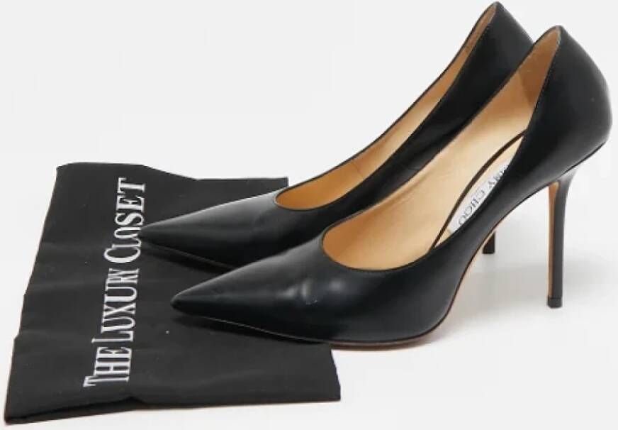 Jimmy Choo Pre-owned Leather heels Black Dames