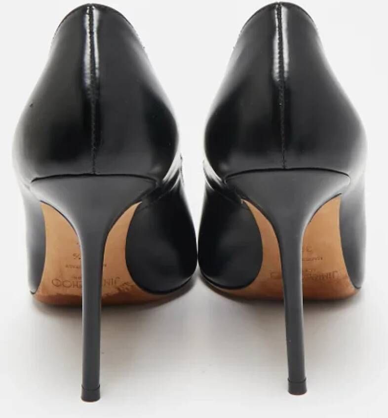 Jimmy Choo Pre-owned Leather heels Black Dames