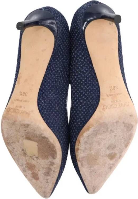 Jimmy Choo Pre-owned Leather heels Blue Dames