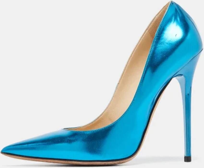 Jimmy Choo Pre-owned Leather heels Blue Dames