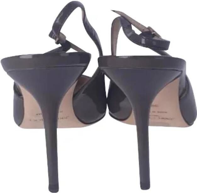 Jimmy Choo Pre-owned Leather heels Brown Dames