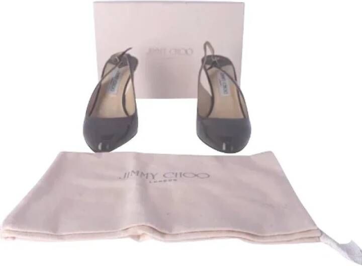 Jimmy Choo Pre-owned Leather heels Brown Dames