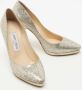 Jimmy Choo Pre-owned Leather heels Gray Dames - Thumbnail 4